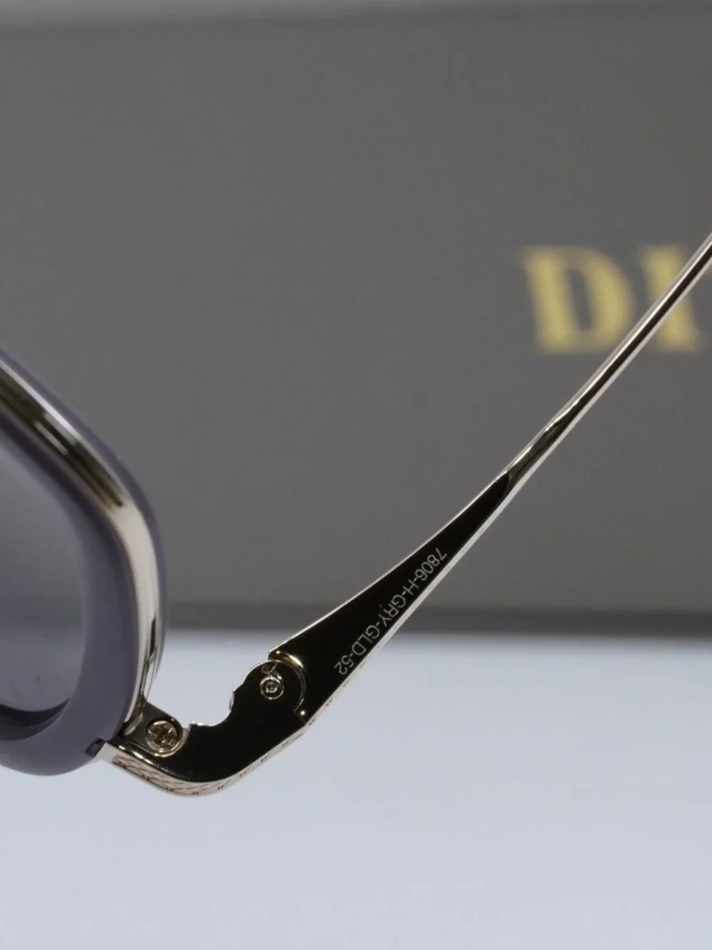 Dita FLIGHT-006-7806-H Aviator Sunglasses - Grey/Gold / Grey Gradient